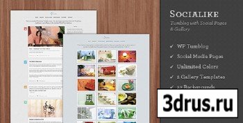 Themeforest - Socialike - Tumblog with Social Pages and Gallery