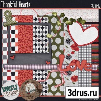 Scrap-set - Thankful Hearts #6