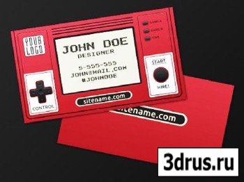 Retro Gaming Business Card