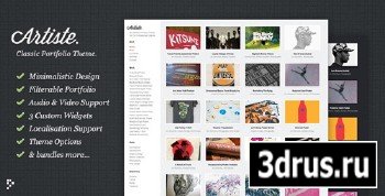 ThemeForest - Artiste Professional Portfolio WordPress Theme v1.0
