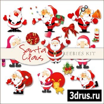 Scrap-kit - Santa Claus Illustrations