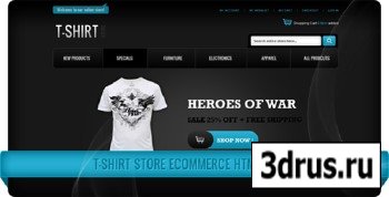 ThemeForest - T-Shirt Store eCommerce HTML Theme - Rip