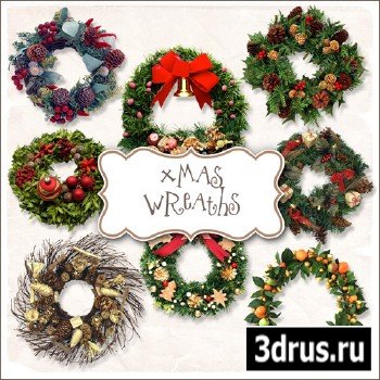 Scrap-kit - Christmas Wreaths #1