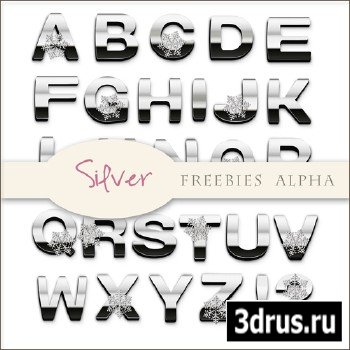 Scrap-kit - Silver Winter Alpha
