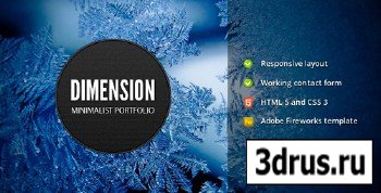 ThemeForest - Dimension - Minimalist Portfolio Template - Rip