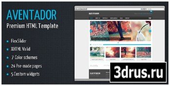 ThemeForest - Aventador - Premium HTML Template - Rip 7 Colors