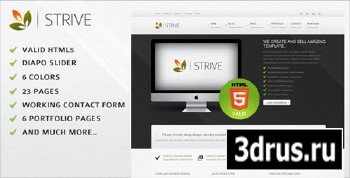 ThemeForest - Strive modern corporate HTML CSS Template (6 colors) - Rip