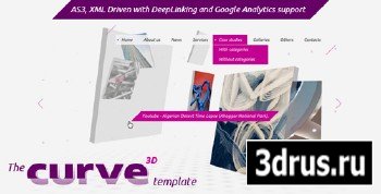 ActiveDen - The Curve3D Template - 5 colors (Incl FLA) - Rip