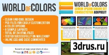 ThemeForest - World of Colors Email Template - Newsletter - Rip