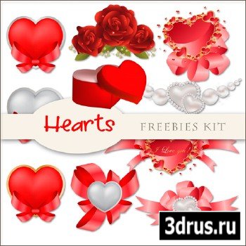 Scrap-kit - Hearts Cliparts #2