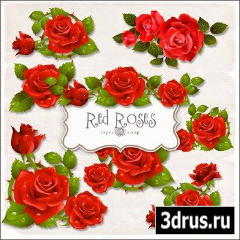 Scrap-kit - Red Roses