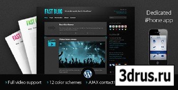ThemeForest - Fast Blog theme 1.5 For Wordpress