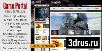ThemeForest - Game Portal HTML Template - RiP