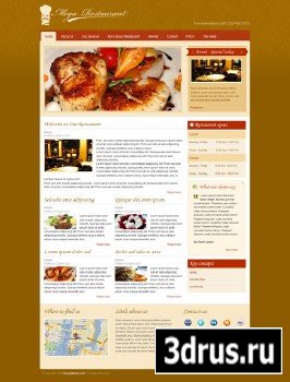OmegaTheme - Restaurant Template for Joomla 1.5-1.7 (2.5)