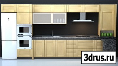 3D models - Scene Kitchen Interior with textures