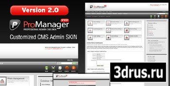 ThemeForest - ProManager v2.0 Customized Admin CMS Skin!