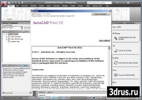 Autodesk AutoCAD Plant 3D 2012    1 (2012/ENG/ISZ) | Autodesk AutoCAD Plant 3D 201
