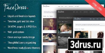 ThemeForest - FacePress - Authors timeline and content sharing - RiP