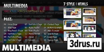 ThemeForest - Multimedia - Music, Video, Picture, Blog HTML 5 - FULL (reuploaded)