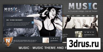 ThemeForest - Music: Musicians Theme v1.2 for Wordpress 3.x & Facebook app