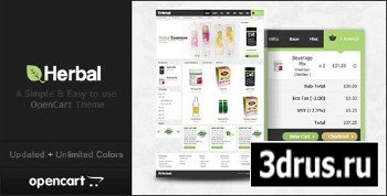 ThemeForest - Herbal Theme updated 17.03.2012 for OpenCart 1.5.2.1