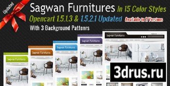 ThemeForest - Sagwan Furniture's Theme updated 09.03.2012 for OpenCart 1.5.2.1