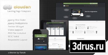 ThemeForest - Clouden Responsive Landing /One Page Template - RiP