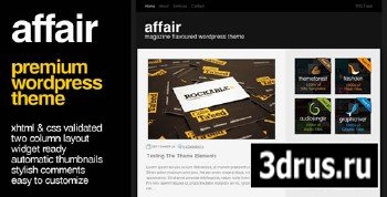 ThemeForest - Affair - premium Wordpress Theme