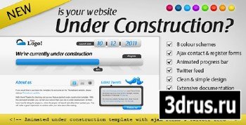 ThemeForest - Animated Under Construction - Twitter & Ajax forms - Retail