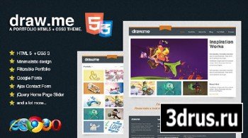 Mojo-Themes - draw.me HTML 5 + CSS 3 Portfolio Template - RIP
