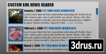 ActiveDen - Custom XML News Reader (AS2) - Retail