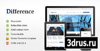 ThemeForest - Difference - Responsive Business Template