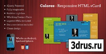 ThemeForest - Colores - Responsive HTML5 vCard - RIP