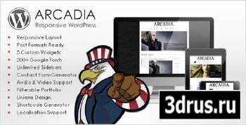 ThemeForest - Arcadia Responsive WordPress Blog v1.1
