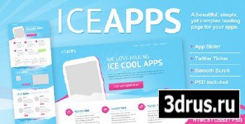 ThemeForest - IceApps Landing Page HTML & PSD - RIP