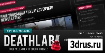 ThemeForest - Death Lab - PHP Full Website - RETAIL