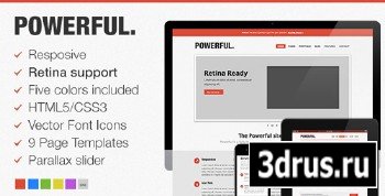 ThemeForest - Powerful - Responsive, Retina-ready HTML5 template - RIP