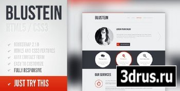 ThemeForest - Blustein - responsive HTML5 portfolio template