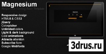 ThemeForest - Magnesium - Responsive Coming Soon Template - RIP