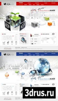 Korean Business PSD Web Templates