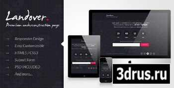 ThemeForest - Landover - Responsive Coming Soon Page - RIP
