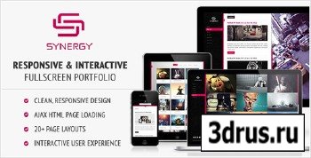 ThemeForest - Synergy - Responsive & Interactive HTML Portfolio