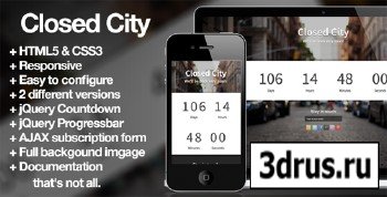 ThemeForest - Closed City - Coming Soon Page - RIP