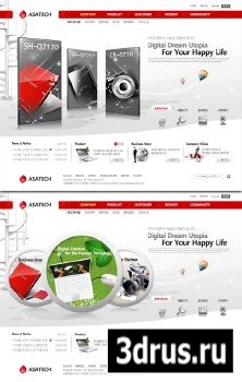 The Delicate Electronics Products Korean PSD Web Template