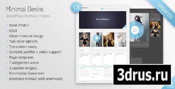 ThemeForest - Minimal Desire v1.2 - WordPress Portfolio Theme (Reupload)