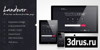 ThemeForest - Landover - Responsive Coming Soon Page (FULL)