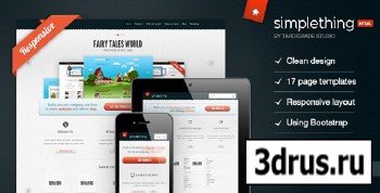 ThemeForest - Simplething - a clean HTML template - RIP
