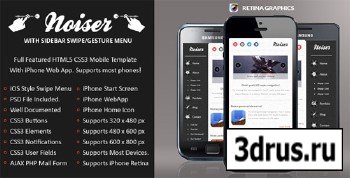 ThemeForest - Noiser Mobile Retina | HTML5 & CSS3 And iWebApp - RIP