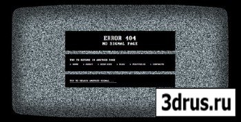 ThemeForest - No Signal 404 Error Page - RIP