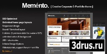 ThemeForest - Memento - A Flexible Corporate WordPress Theme